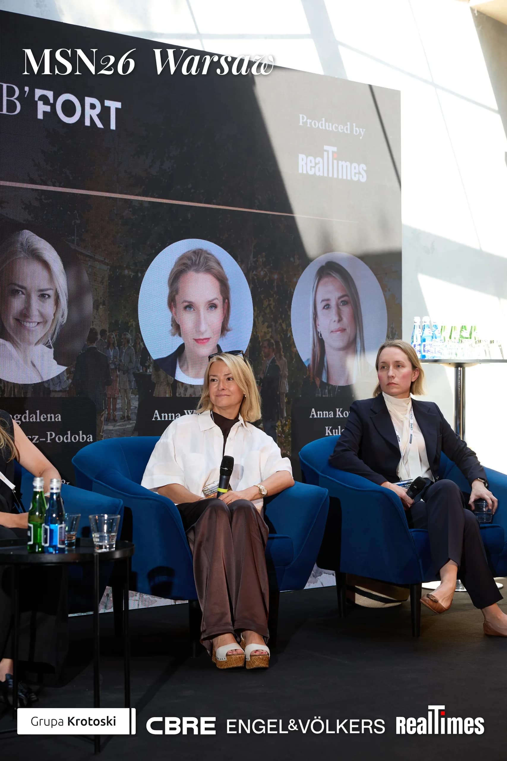 Mid-Summer Night 2026 at B'Fort, Warsaw: row of women panelists seated on stage