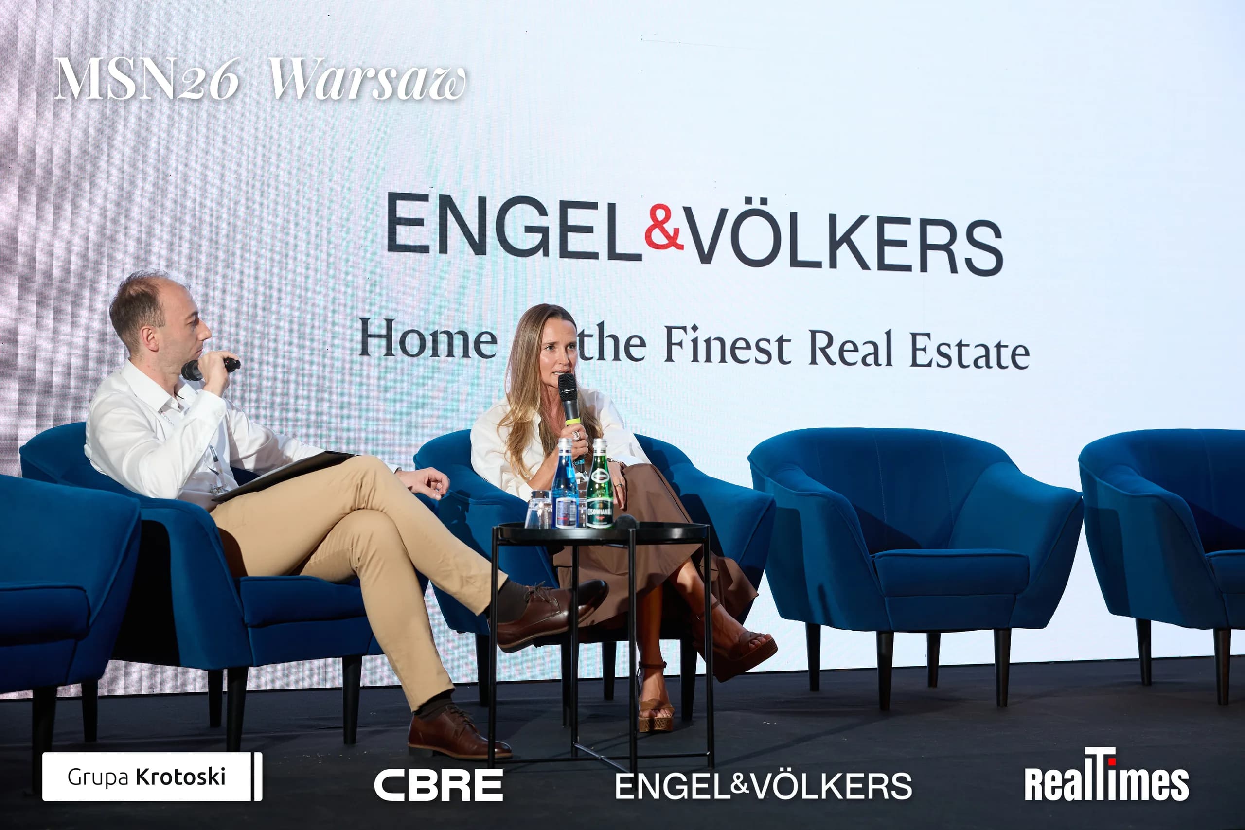 Mid-Summer Night 2026 at B'Fort, Warsaw: Engel&Volkers slide, seated stage talk