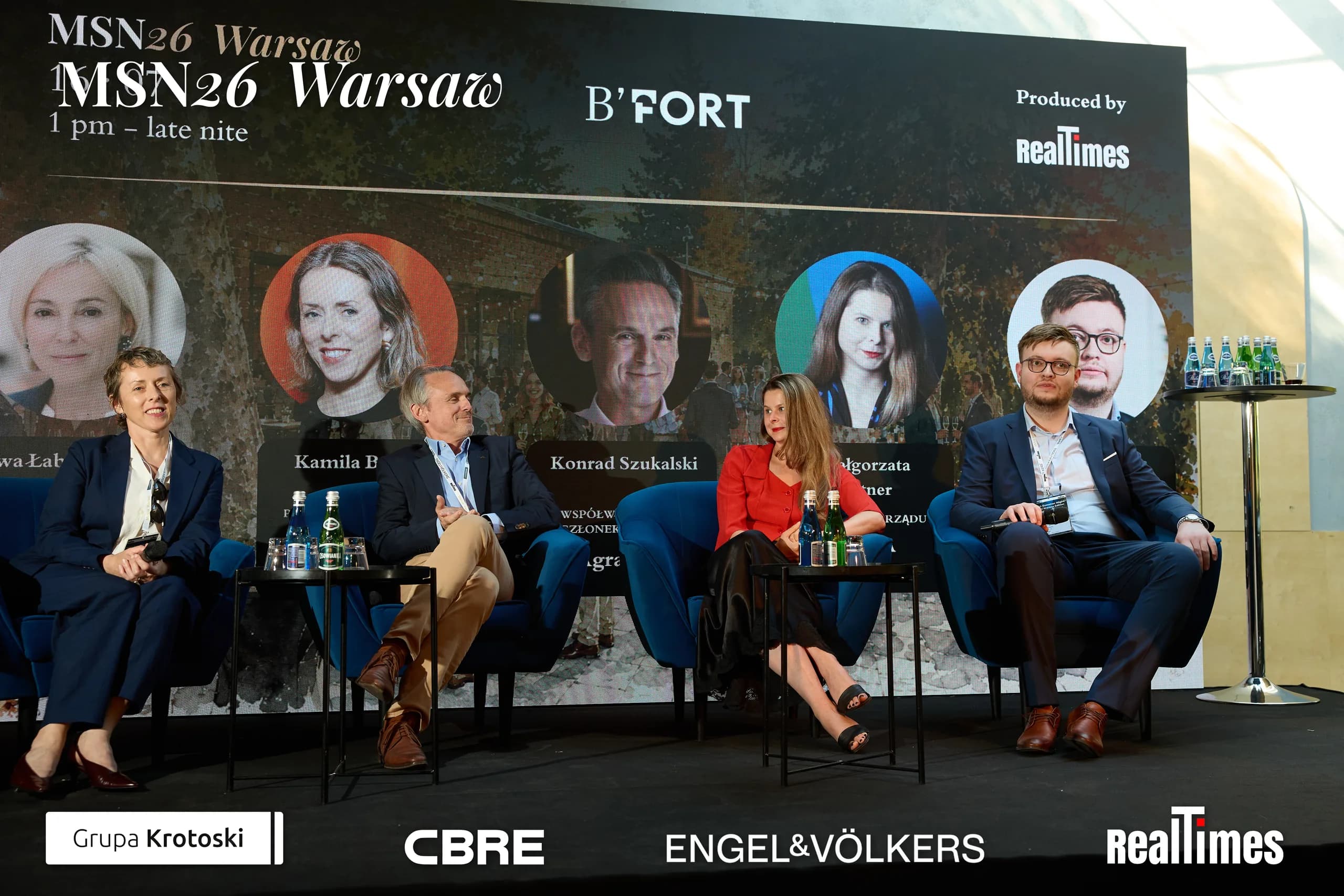 Mid-Summer Night 2026 at B'Fort, Warsaw: full row of panelists on stage