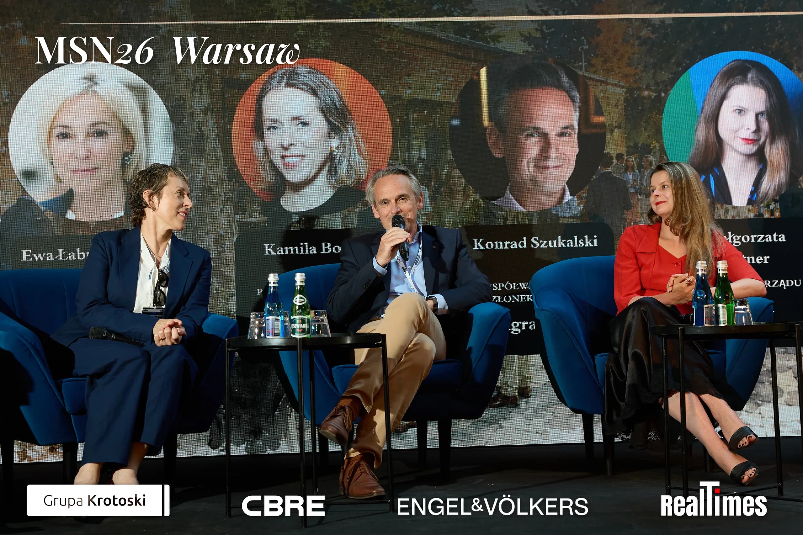 Mid-Summer Night 2026 at B'Fort, Warsaw: panelist speaking on stage
