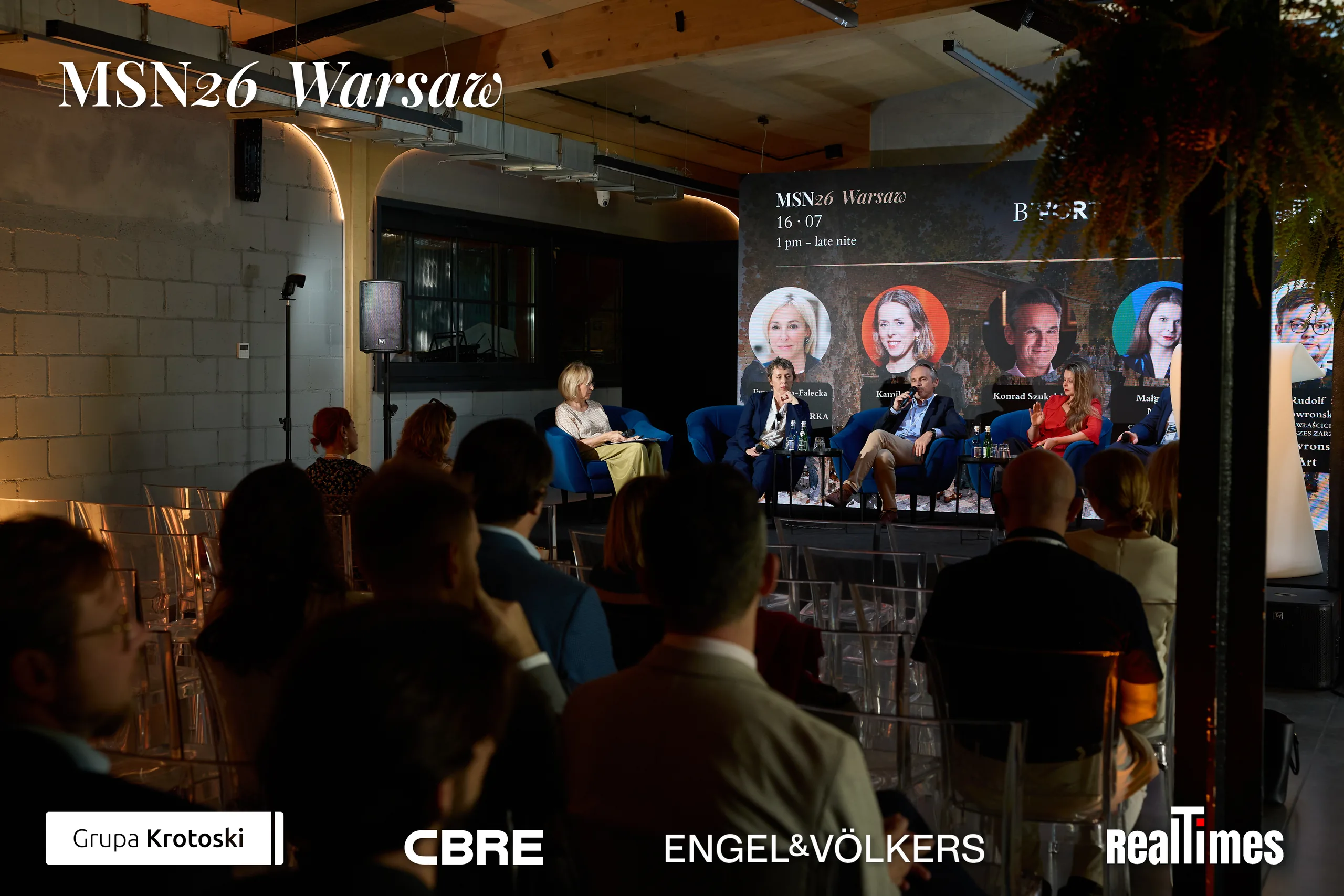 Mid-Summer Night 2026 at B'Fort, Warsaw: wide stage panel with audience