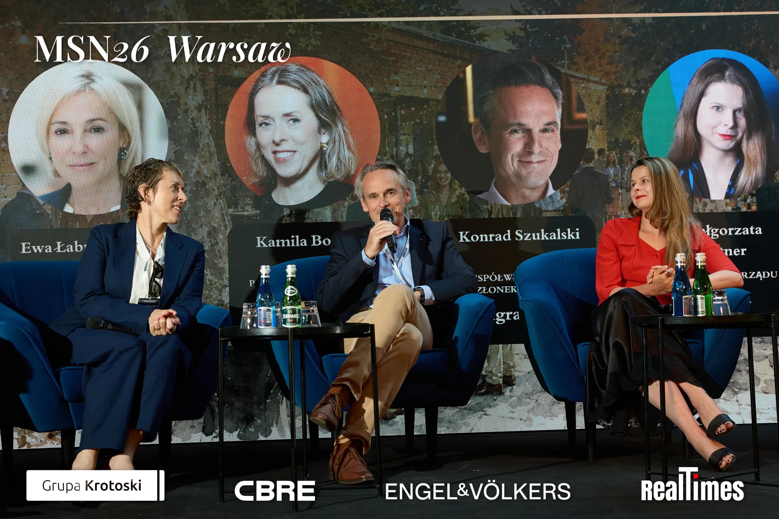 Mid-Summer Night 2026 at B'Fort, Warsaw: panelist speaking on stage