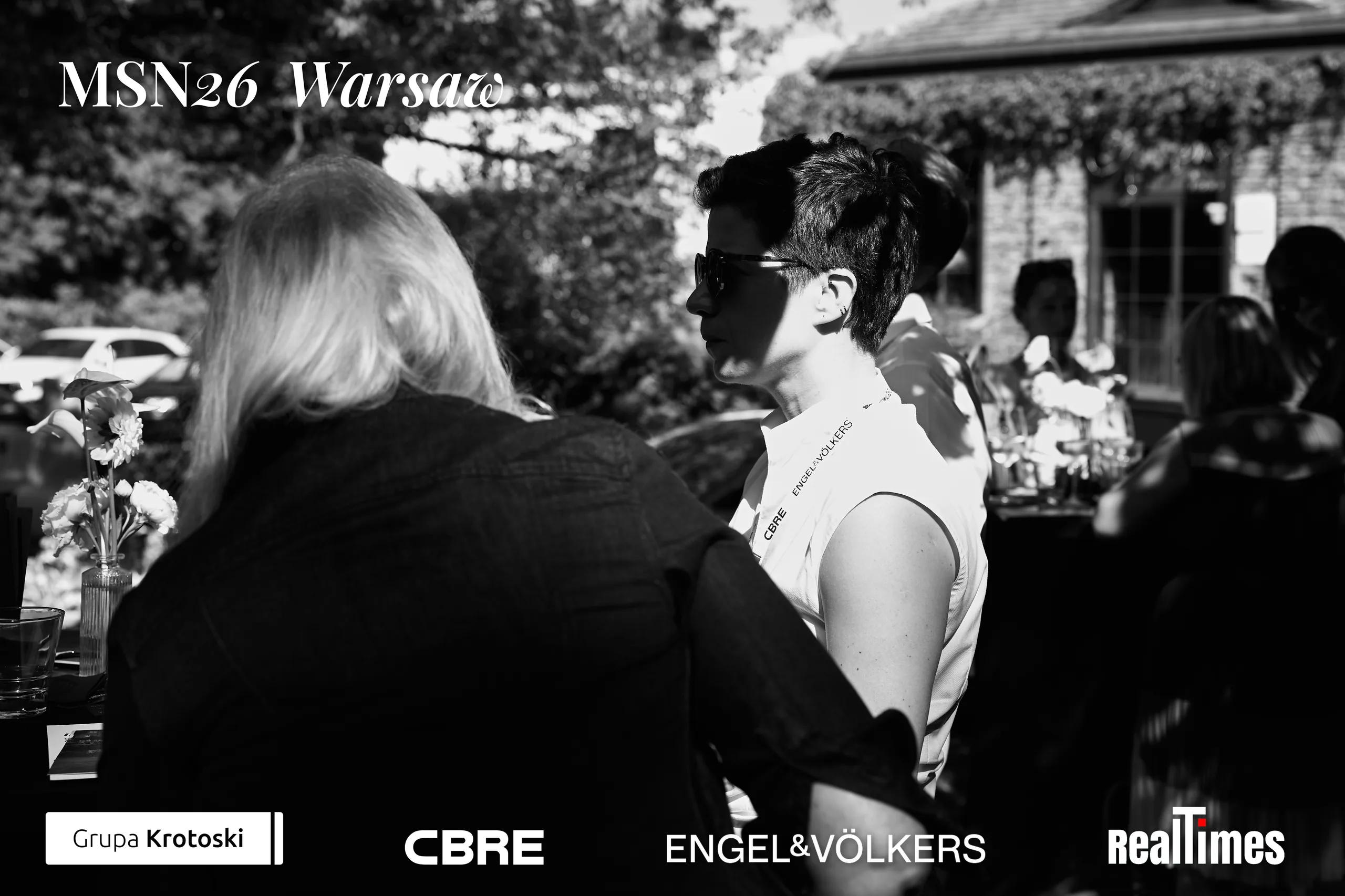 Mid-Summer Night 2026 at B'Fort, Warsaw: b&w garden networking