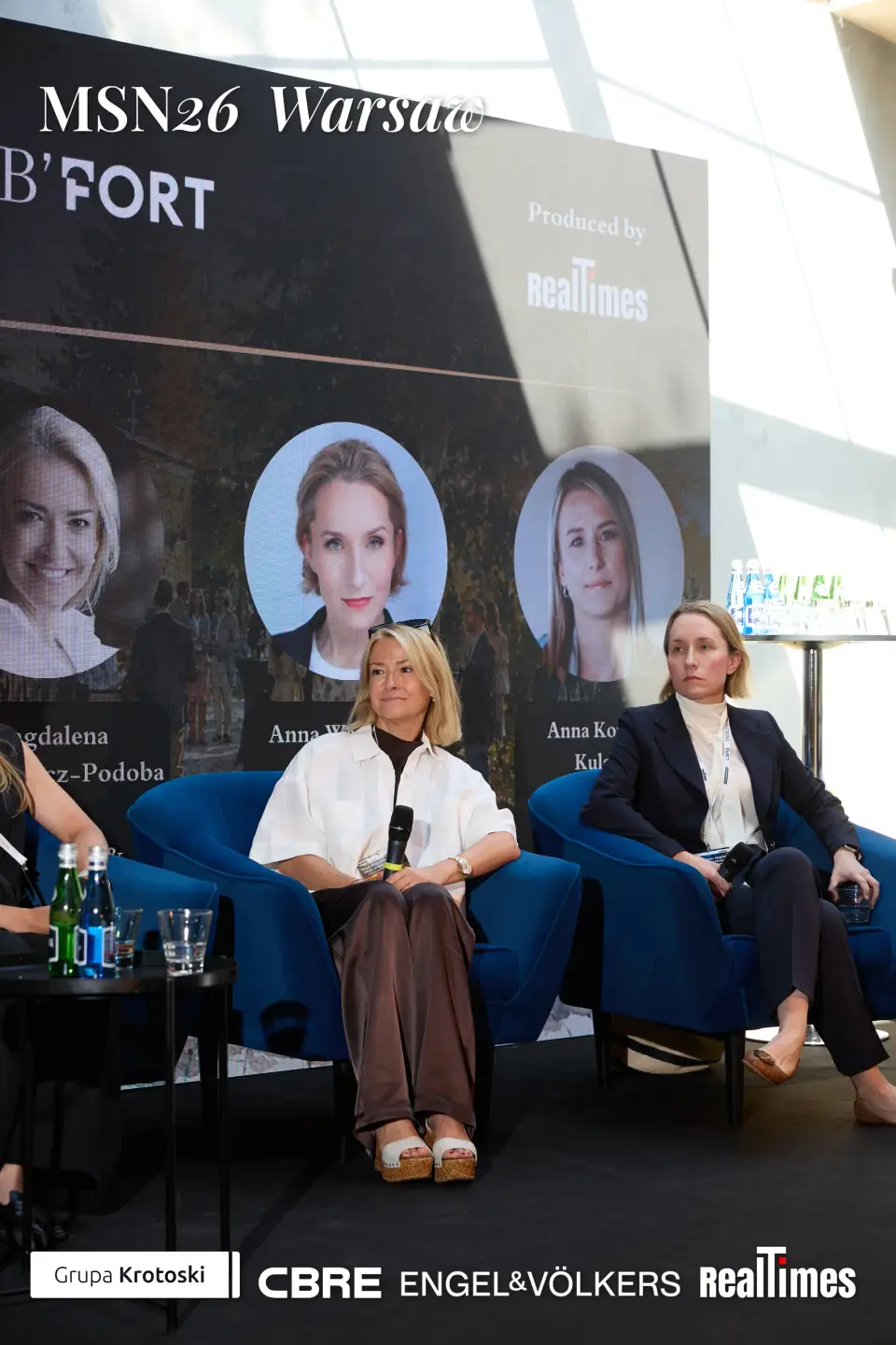 Mid-Summer Night 2026 at B'Fort, Warsaw: row of women panelists seated on stage