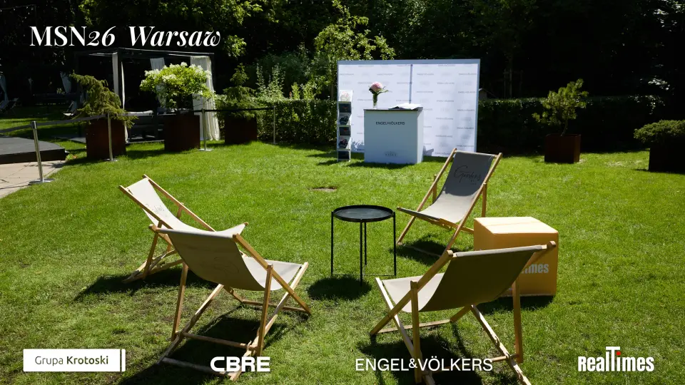 Mid-Summer Night 2026 at B'Fort, Warsaw: empty garden deckchair lounge activation