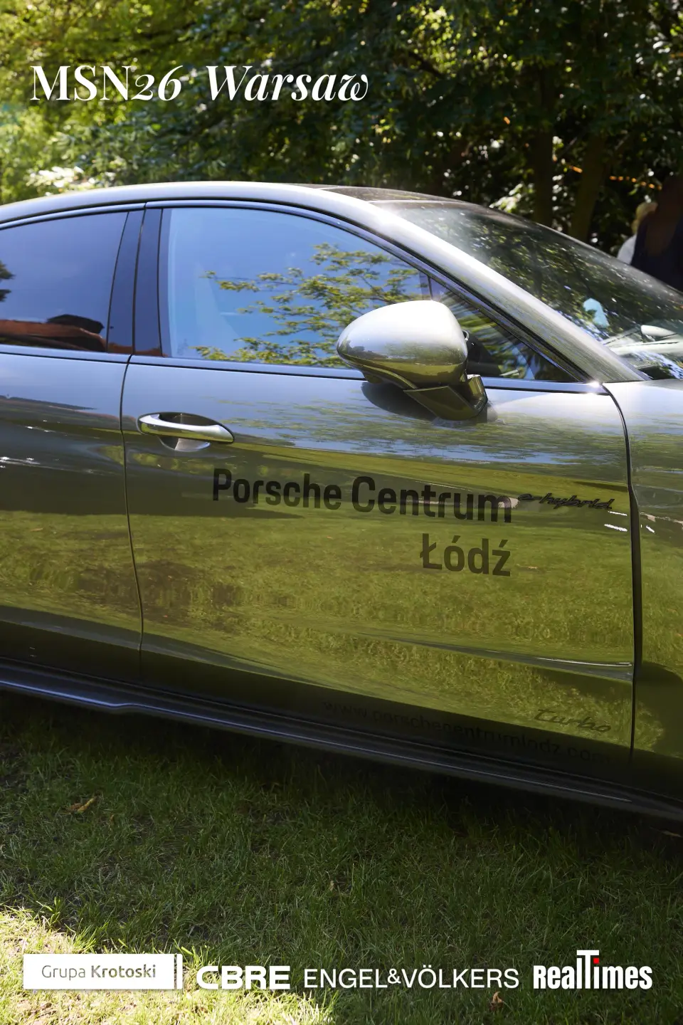 Mid-Summer Night 2026 at B'Fort, Warsaw: Porsche sponsor car detail shot