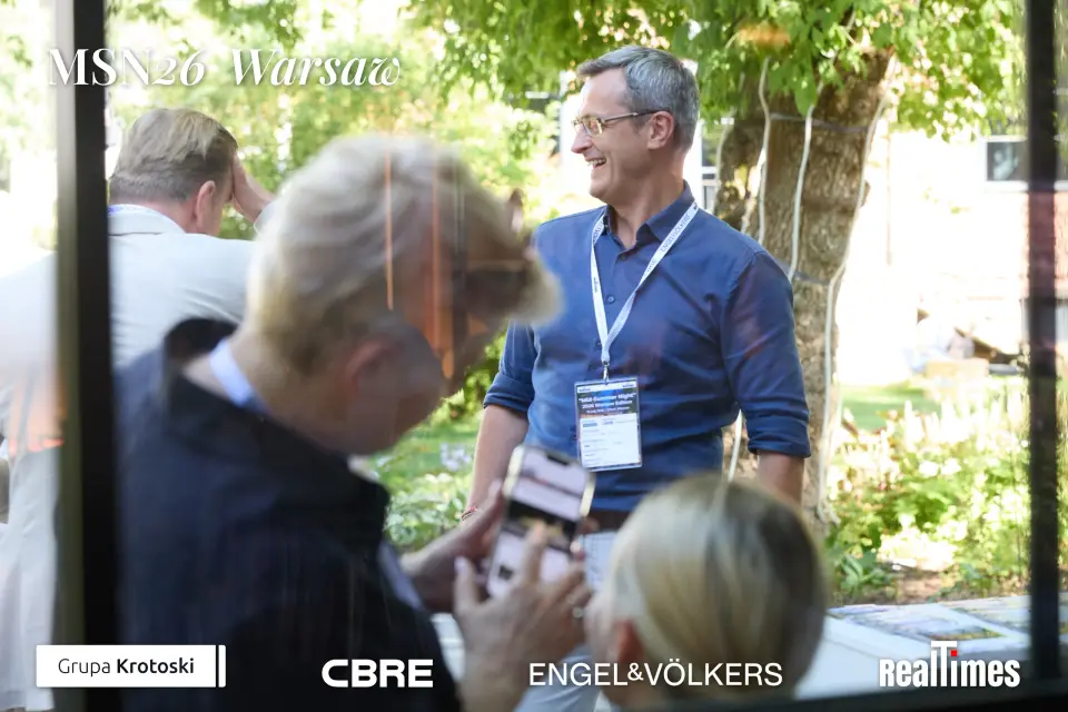 Mid-Summer Night 2026 at B'Fort, Warsaw: garden networking, man smiling