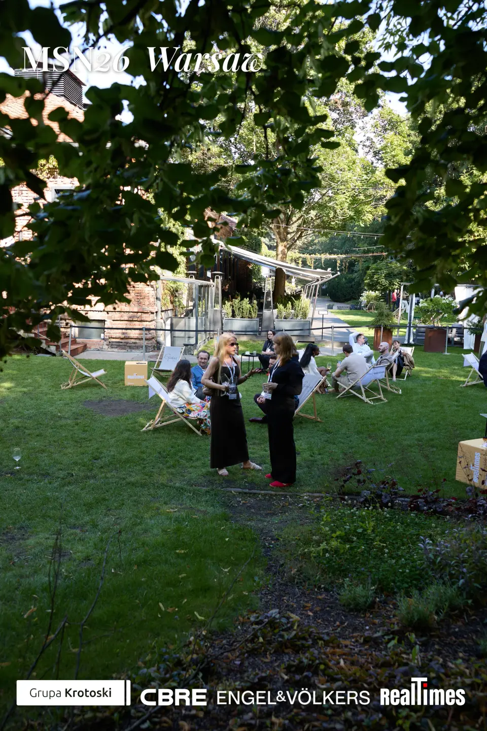 Mid-Summer Night 2026 at B'Fort, Warsaw: garden lounge deckchairs