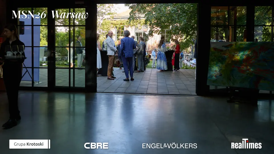 Mid-Summer Night 2026 at B'Fort, Warsaw: doorway view to garden, art canvas, mingling