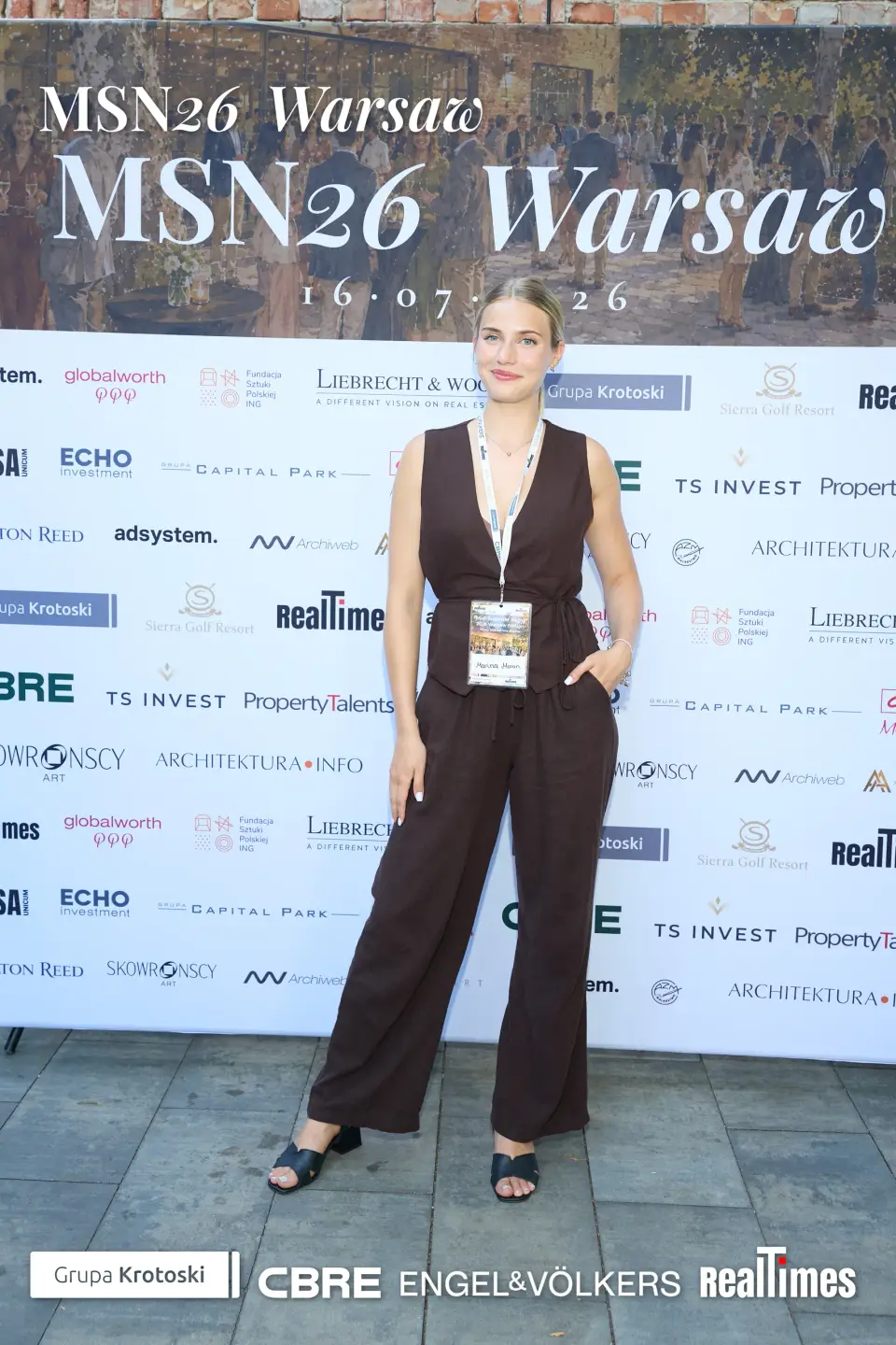 Mid-Summer Night 2026 at B'Fort, Warsaw: woman posing at MSN26 photowall